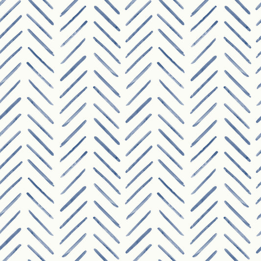 Painted Herringbone Peel & Stick Wallpaper