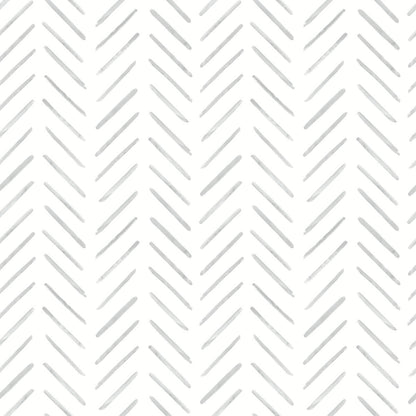 Painted Herringbone Peel & Stick Wallpaper