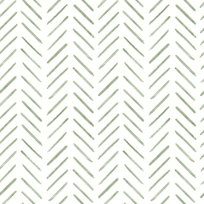 Painted Herringbone Peel & Stick Wallpaper