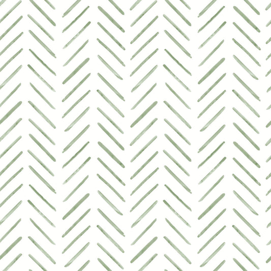 Painted Herringbone Peel & Stick Wallpaper