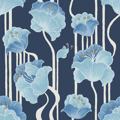 Shirley Deco Floral Peel & Stick Wallpaper
