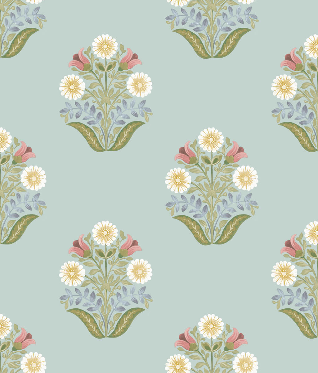Sophie Floral Medallion Peel & Stick Wallpaper