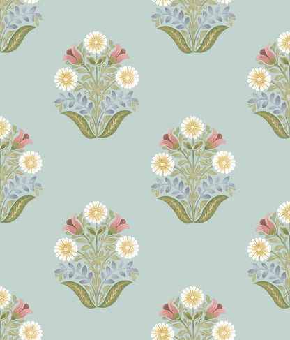 Sophie Floral Medallion Peel & Stick Wallpaper