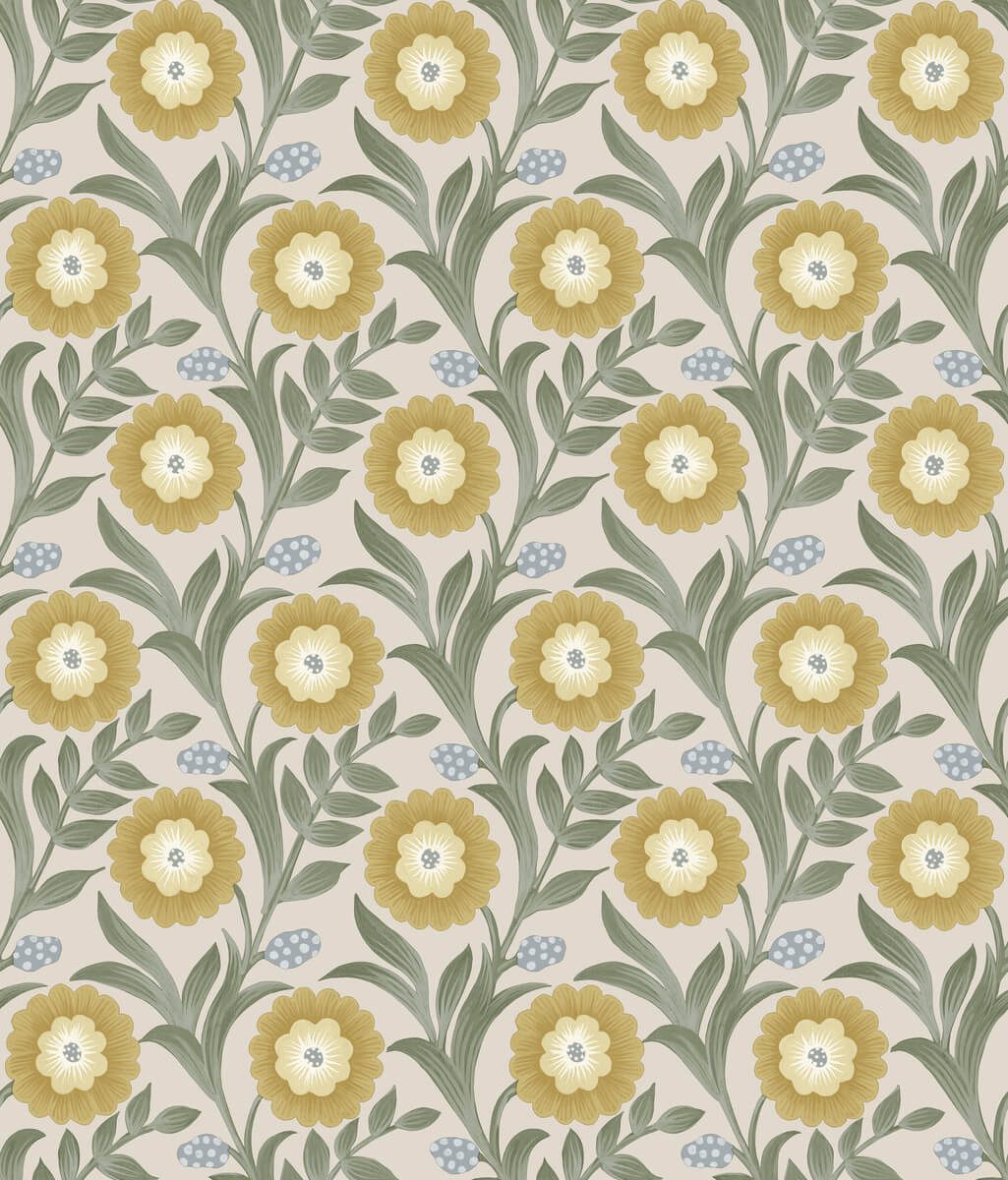 Lillian Floral Vine Peel & Stick Wallpaper