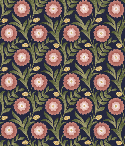 Lillian Floral Vine Peel & Stick Wallpaper