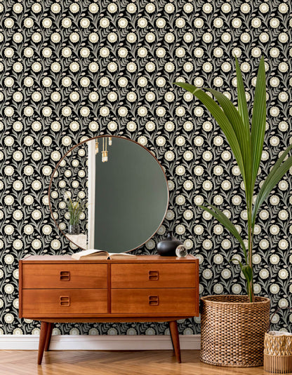 Lillian Floral Vine Peel & Stick Wallpaper