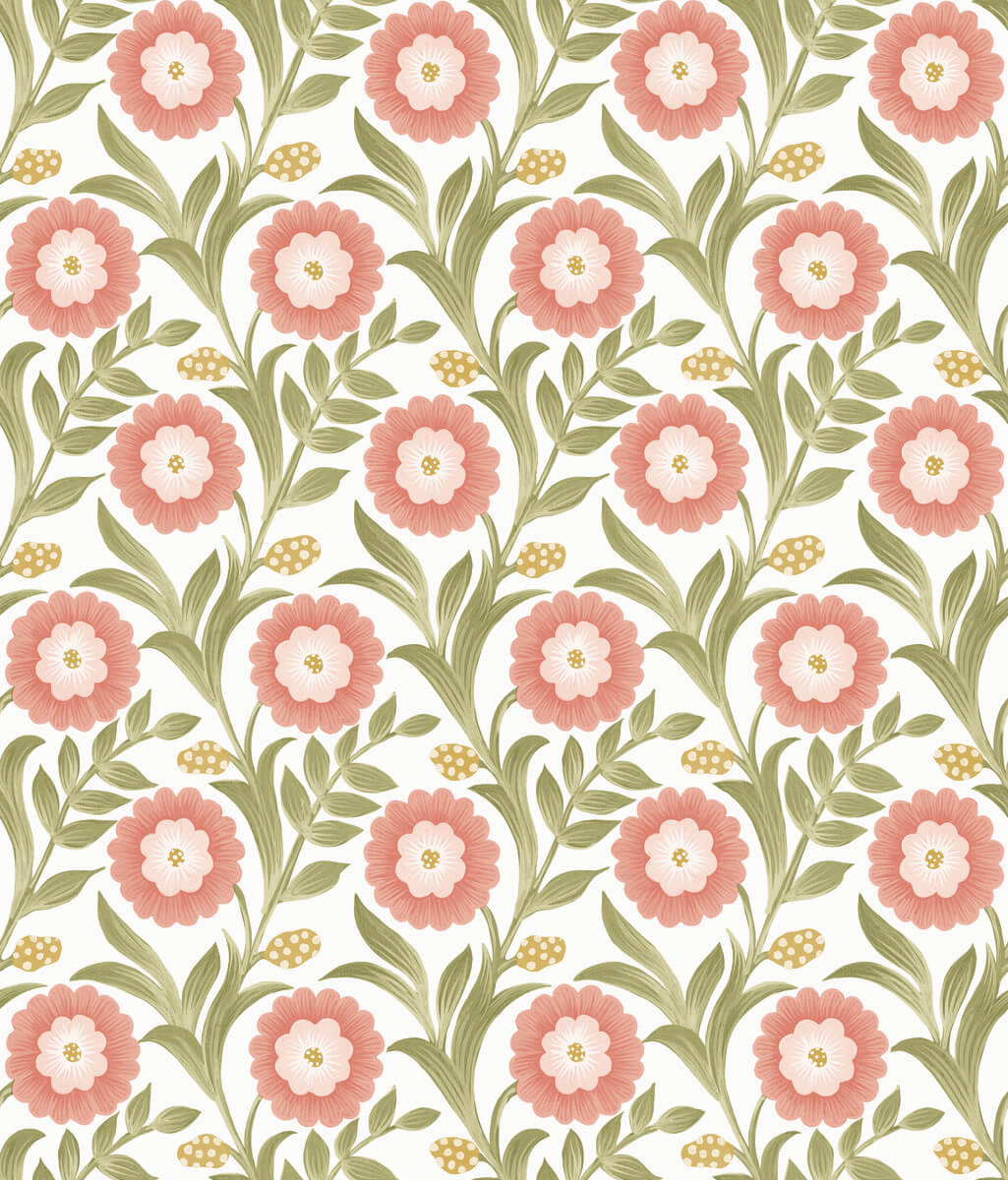Lillian Floral Vine Peel & Stick Wallpaper