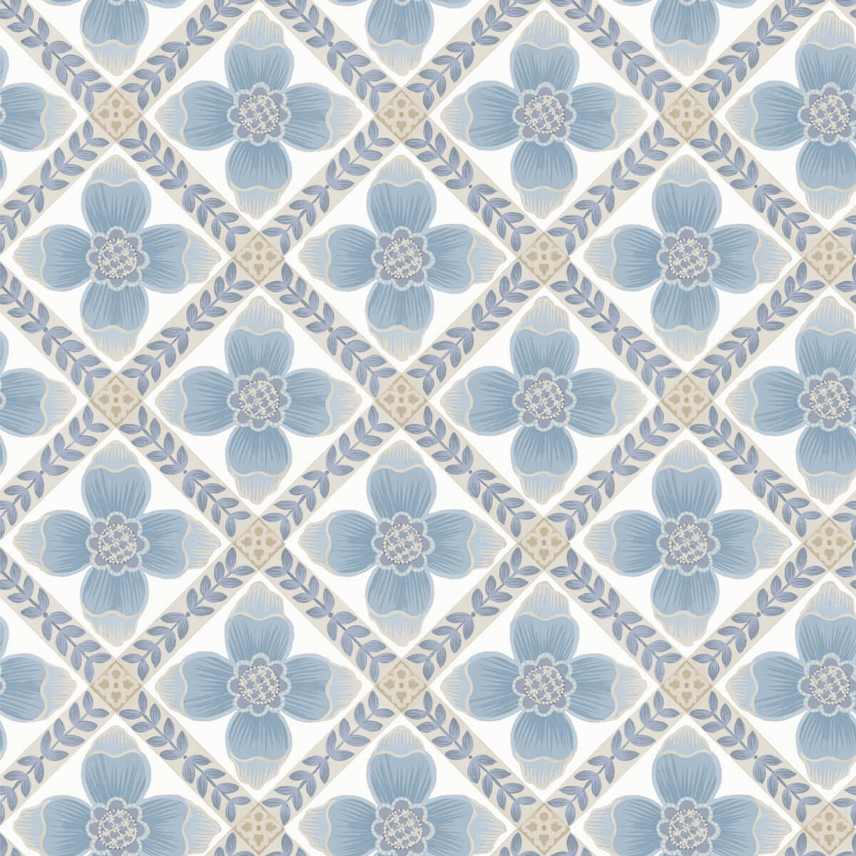Mimi Quilted Floral Peel & Stick Wallpaper