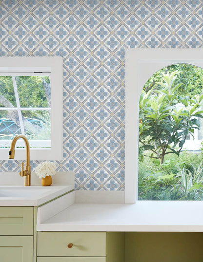 Mimi Quilted Floral Peel & Stick Wallpaper