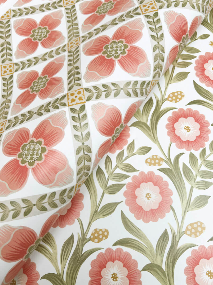 Mimi Quilted Floral Peel & Stick Wallpaper