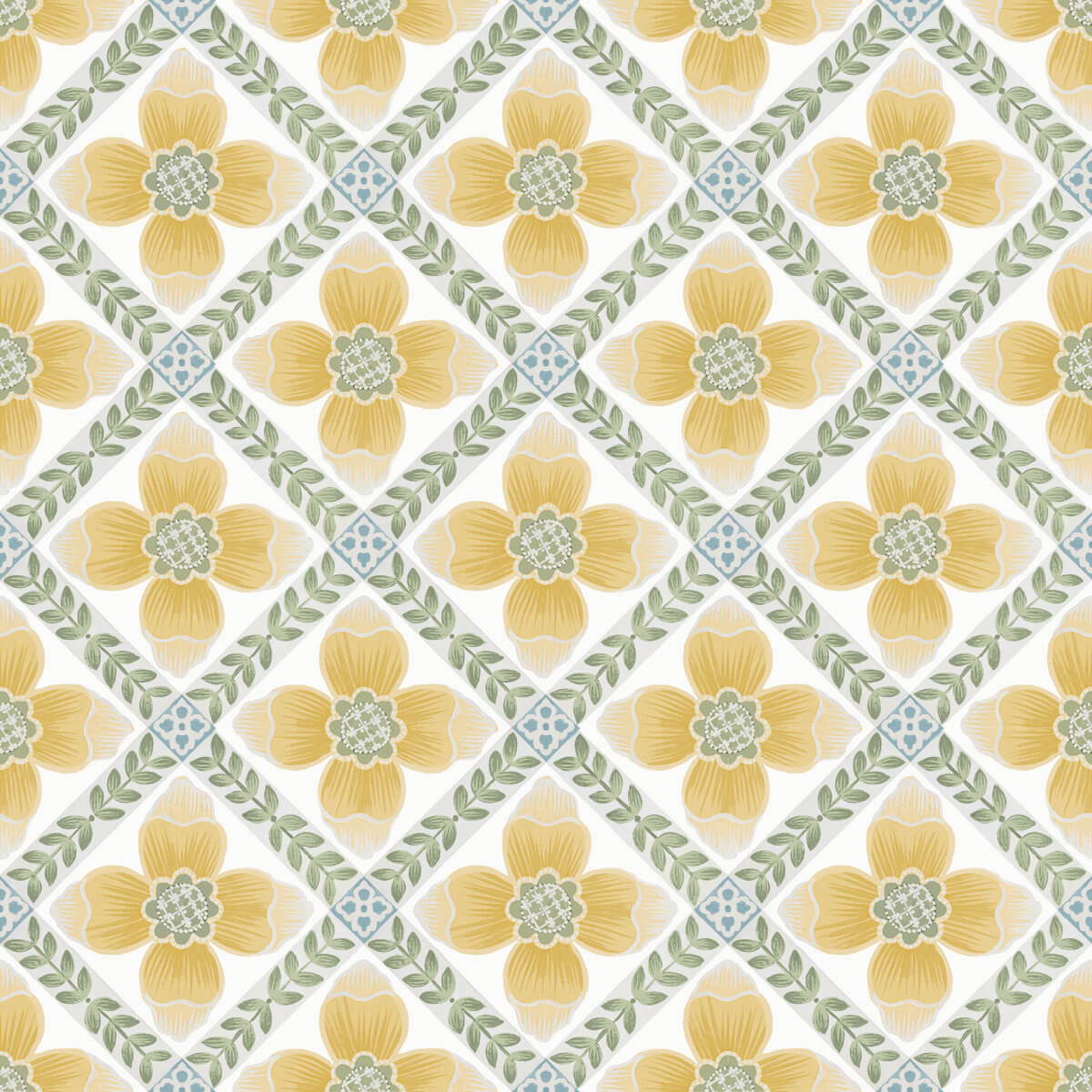 Mimi Quilted Floral Peel & Stick Wallpaper
