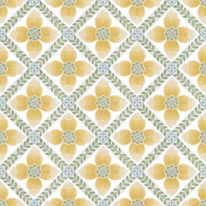 Mimi Quilted Floral Peel & Stick Wallpaper
