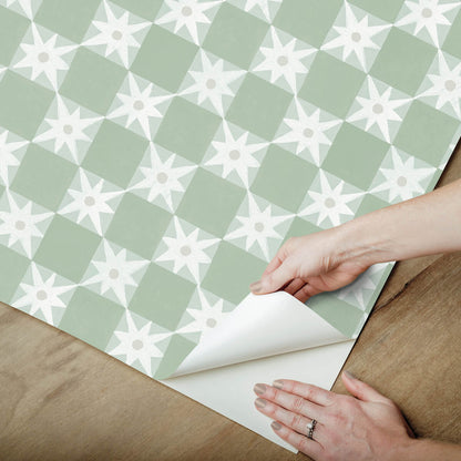 Mirth Studios Stardust Checkerboard Peel & Stick Wallpaper