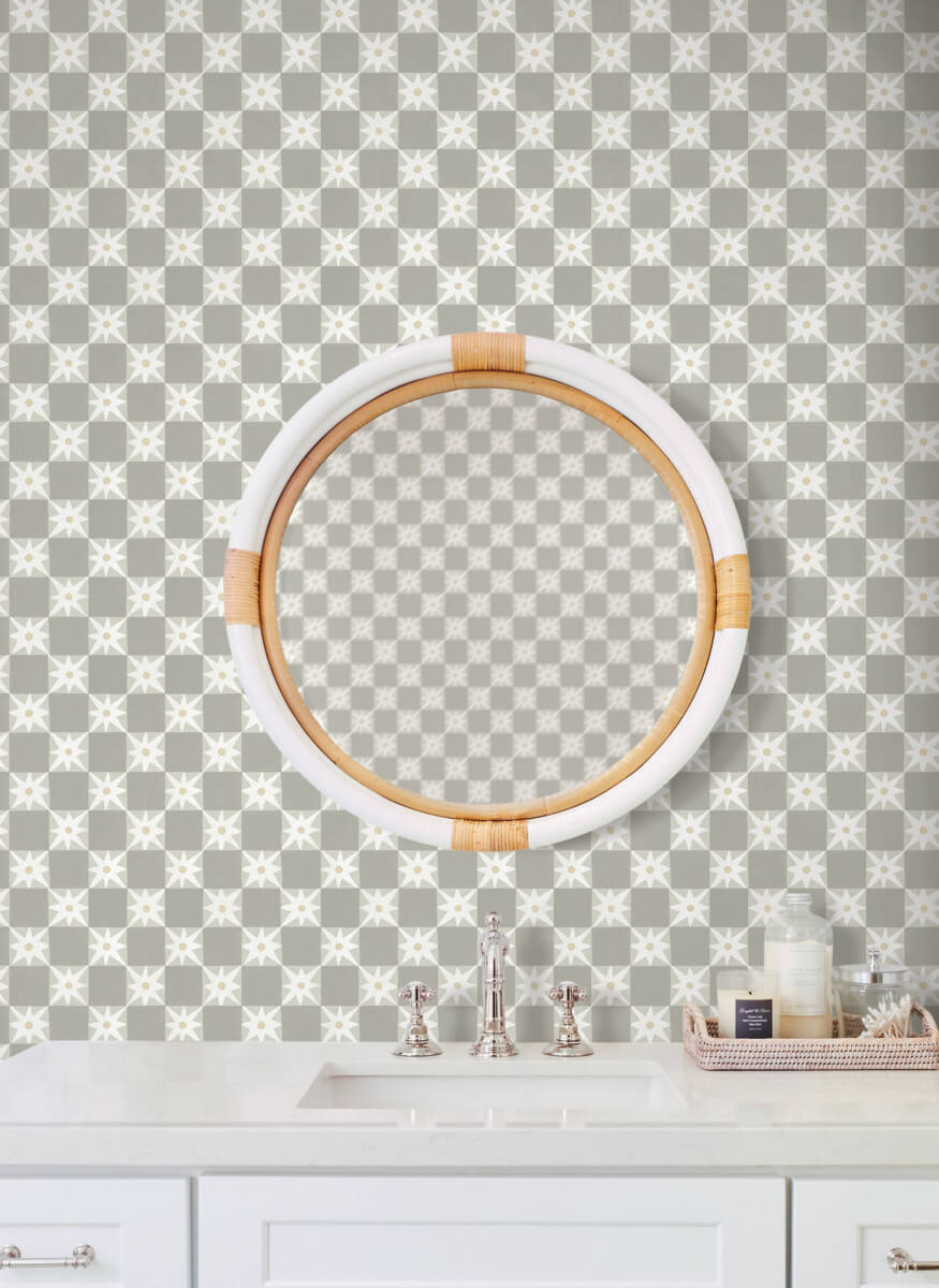 Mirth Studios Stardust Checkerboard Peel & Stick Wallpaper