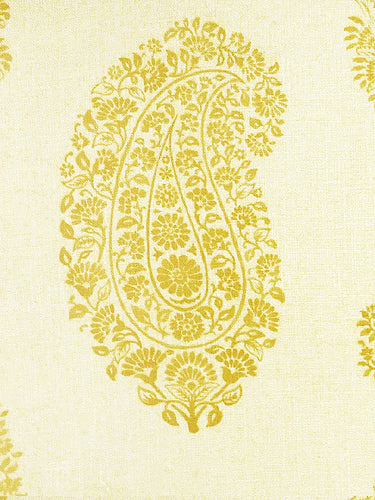 Paisley Fabric by Titley & Marr in Yellow