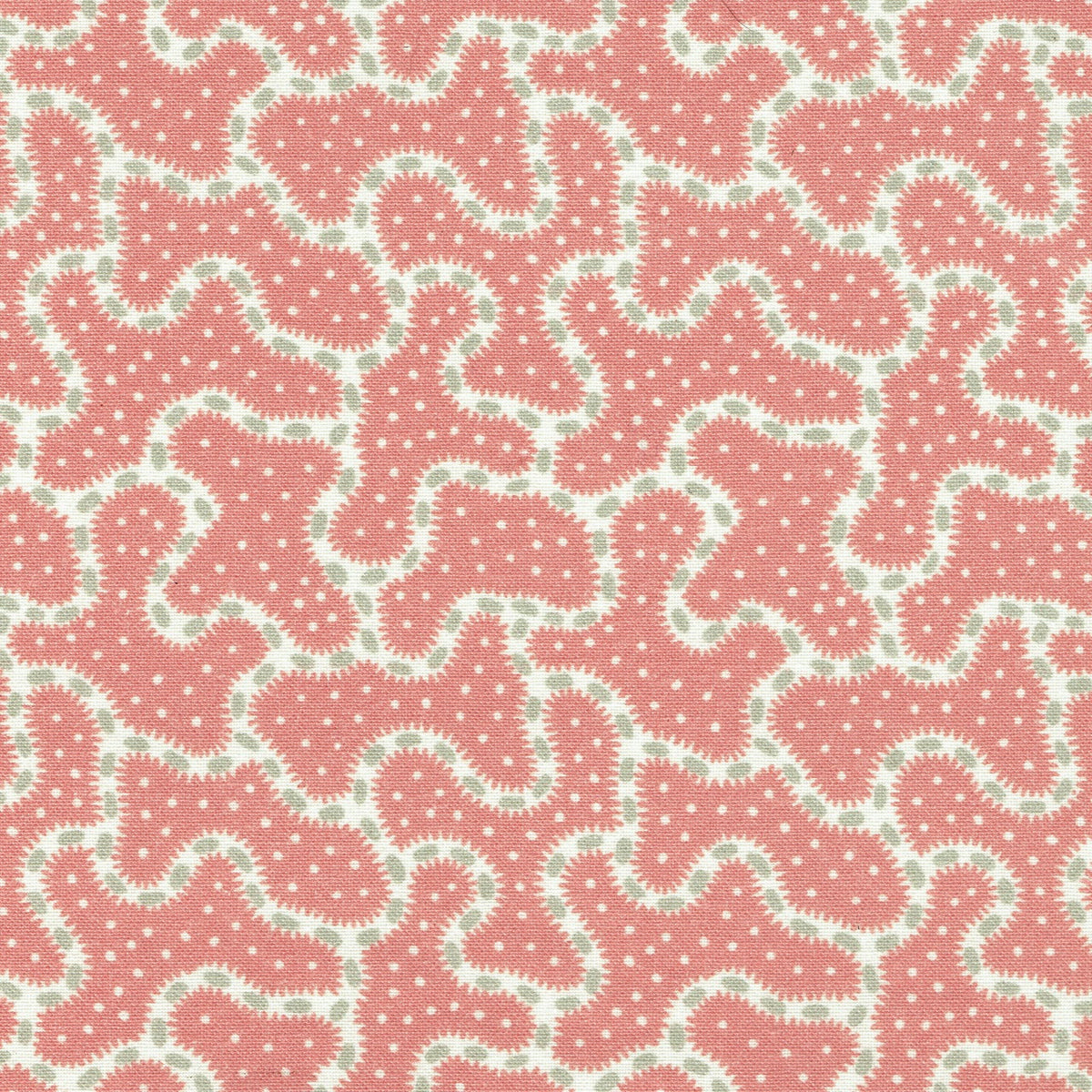 Parnham Fabric by Titley & Marr in Coral