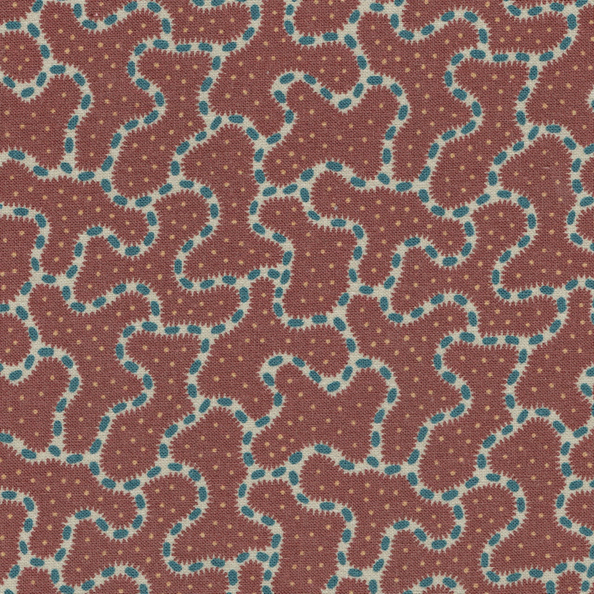 Parnham Fabric by Titley & Marr in Maroon