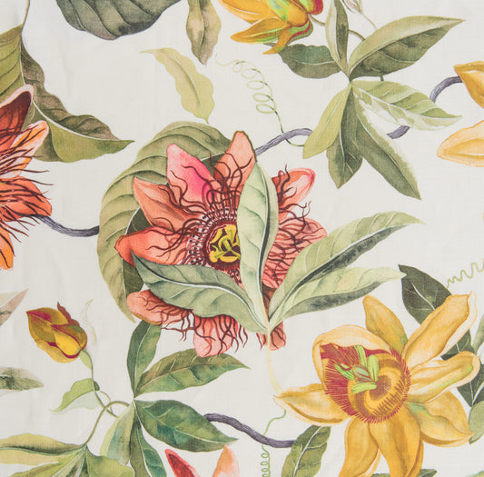 Passion Flower Fabric by Titley & Marr in Autumn