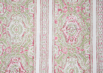 Pedana Stripe Fabric by Titley & Marr in Pink and Apple