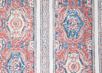 Pedana Stripe Fabric by Titley & Marr in Indigo and Madder