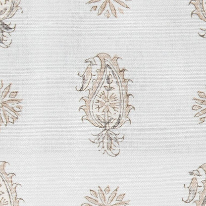 Persian Paisley Fabric by Titley & Marr in Dove and Sand