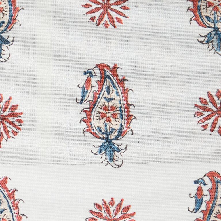 Persian Paisley Fabric by Titley & Marr in Indigo and Madder