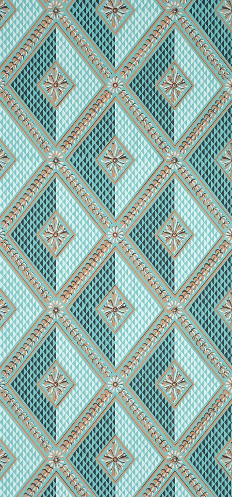 Philadelphia Harlequin Wallpaper by Adelphi Paper Hangings in Colorway D