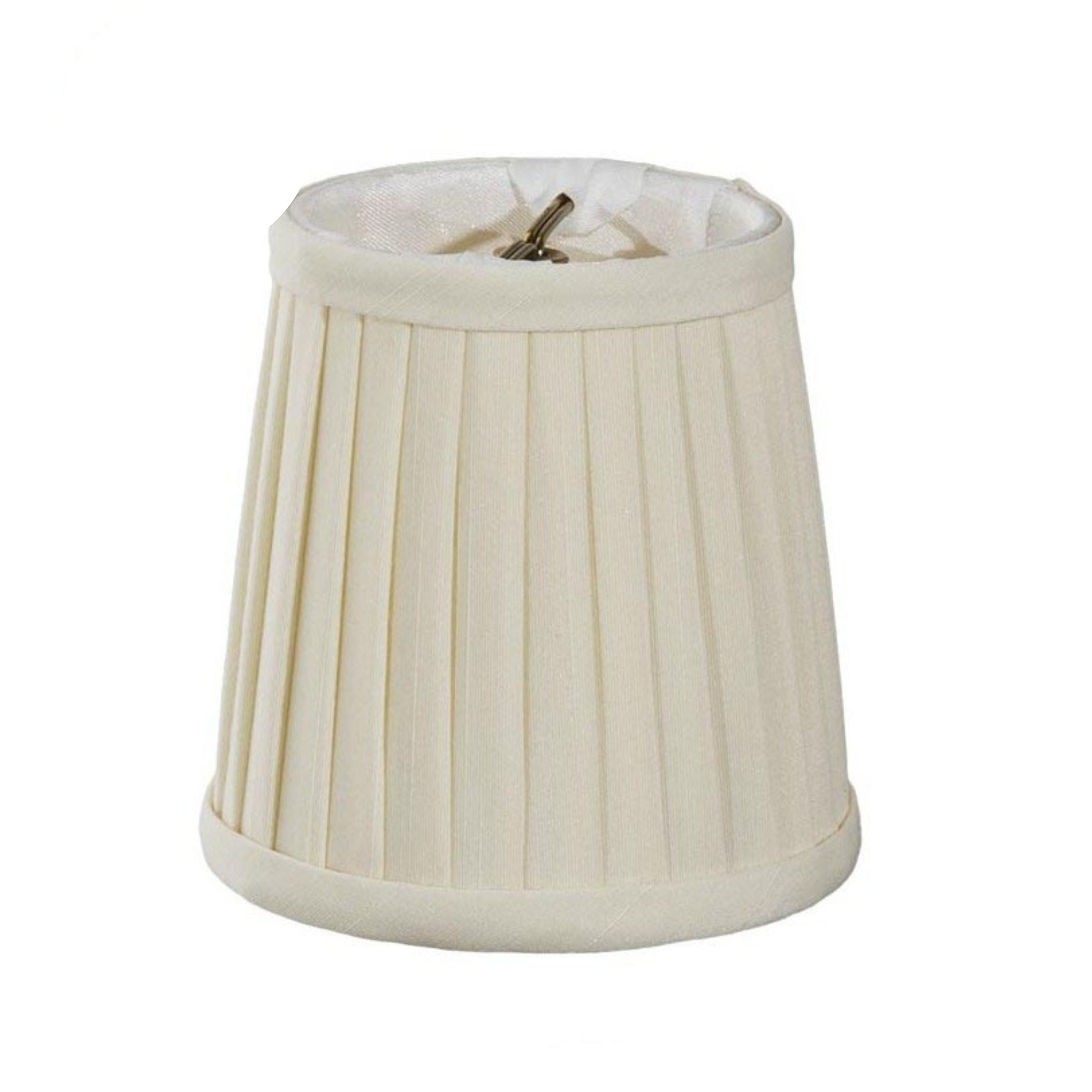 Pleated Mini Deep Drum Shade, Tissue Shantung, Choice of Size & Color
