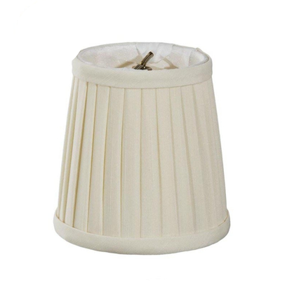 Pleated Mini Deep Drum Shade, Tissue Shantung, Choice of Size & Color