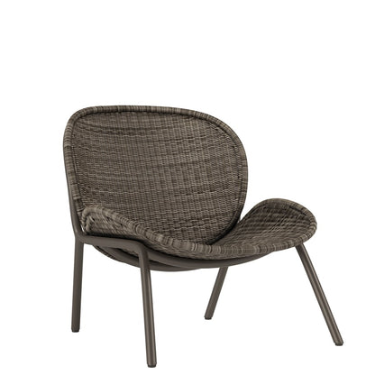 Plume Low Back Lounge Chair by JANUS et Cie in Bronze/Smoke