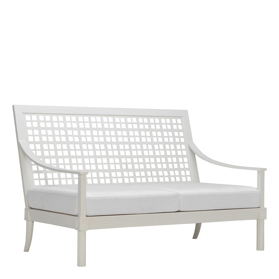 Quadratl Sofa 2 Seat by JANUS et Cie in Moire Neutral