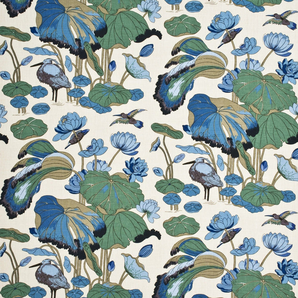 Nympheus - Linen - Aqua/Teal