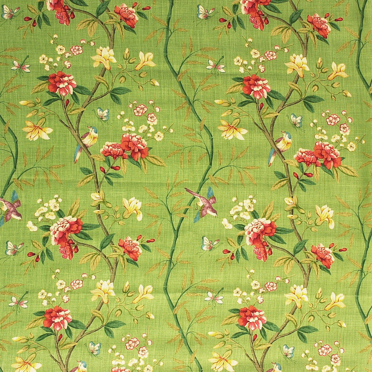 Peony & Blossom - Apple Green/Brick