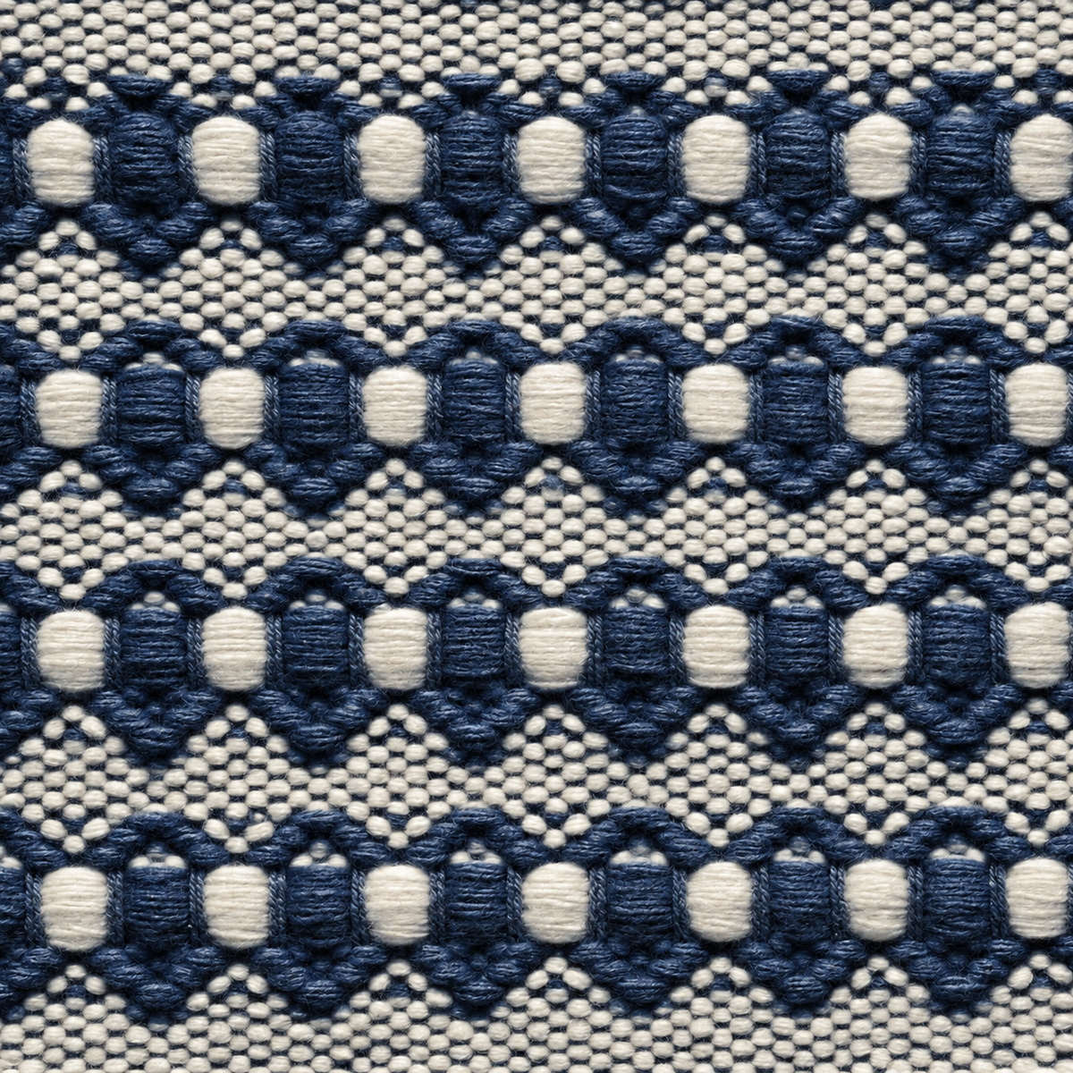 TRH-R51 rug in Flax / Ivory / Weathered Blue