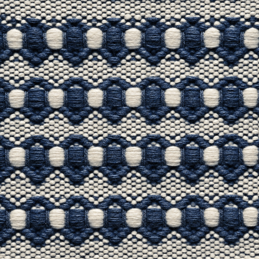 TRH-R51 rug in Flax / Ivory / Weathered Blue