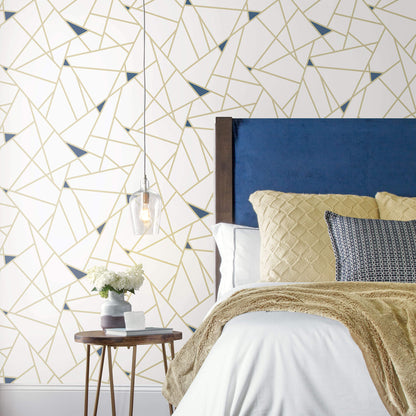 Fracture Geometric Peel & Stick Wallpaper