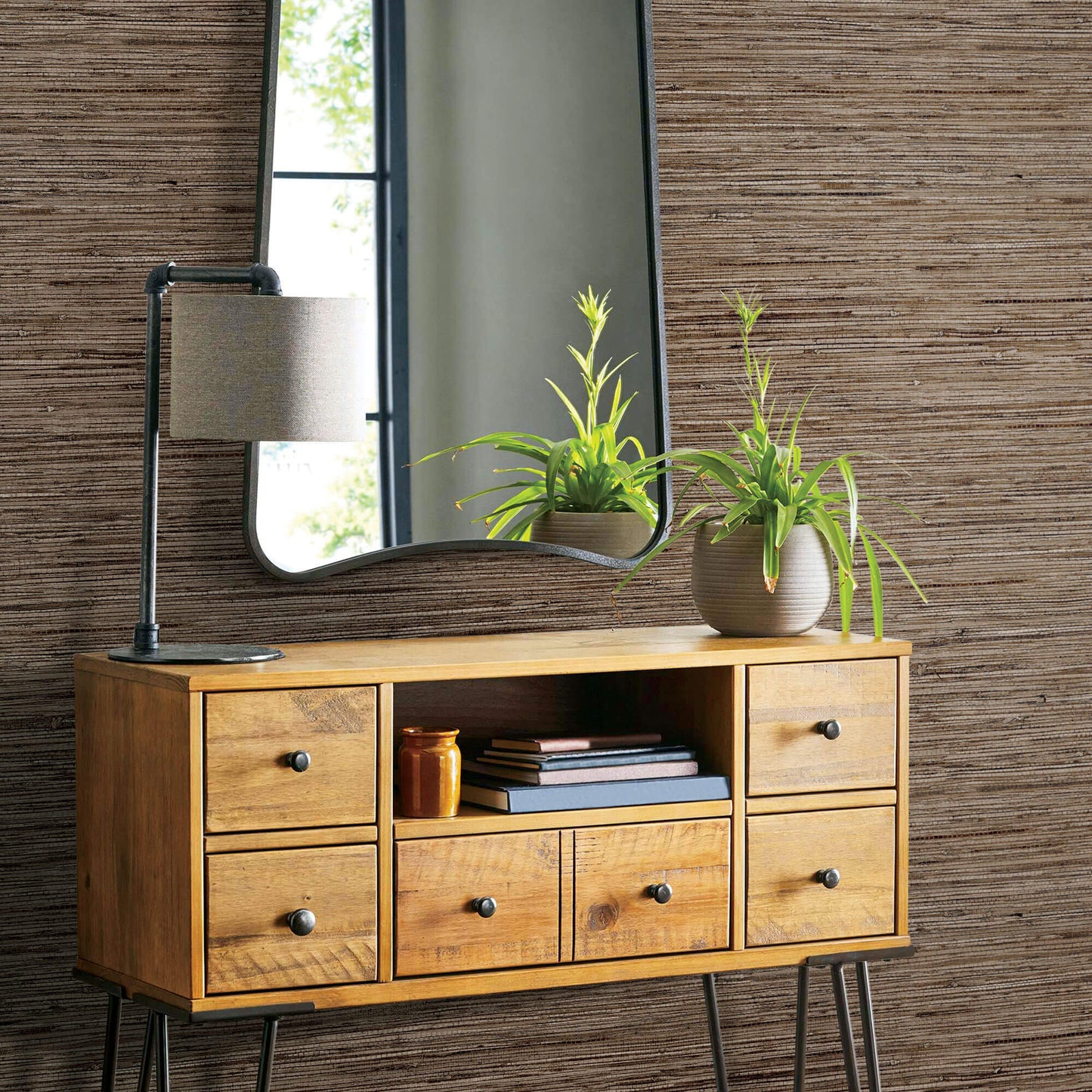 Faux Grasscloth Peel & Stick Wallpaper