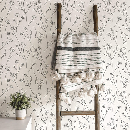 Scandinavian Twigs Peel & Stick Wallpaper