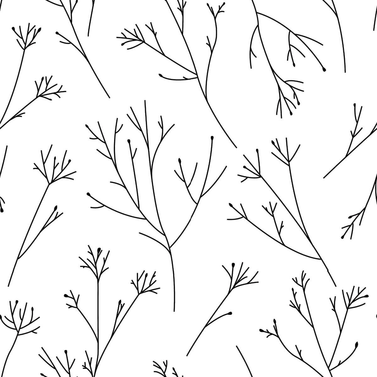 Scandinavian Twigs Peel & Stick Wallpaper