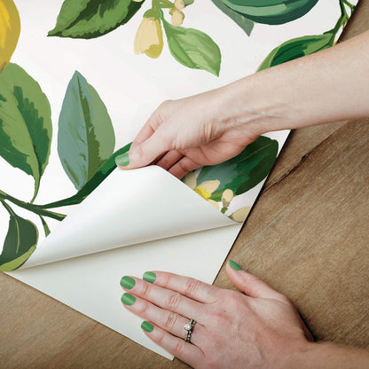 Lemon Zest Peel & Stick Wallpaper