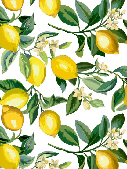 Lemon Zest Peel & Stick Wallpaper