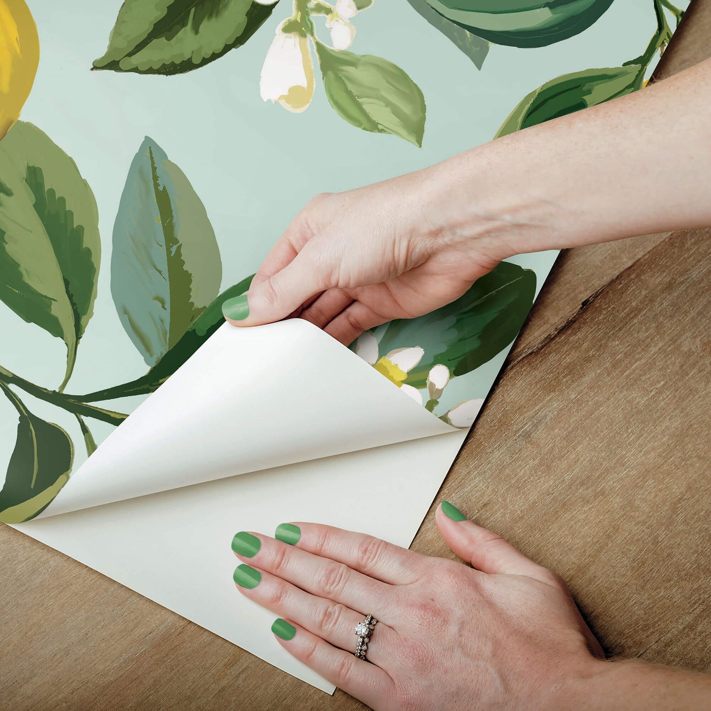 Lemon Zest Peel & Stick Wallpaper