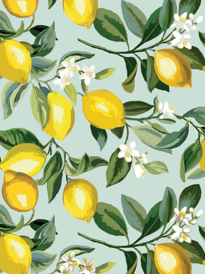 Lemon Zest Peel & Stick Wallpaper