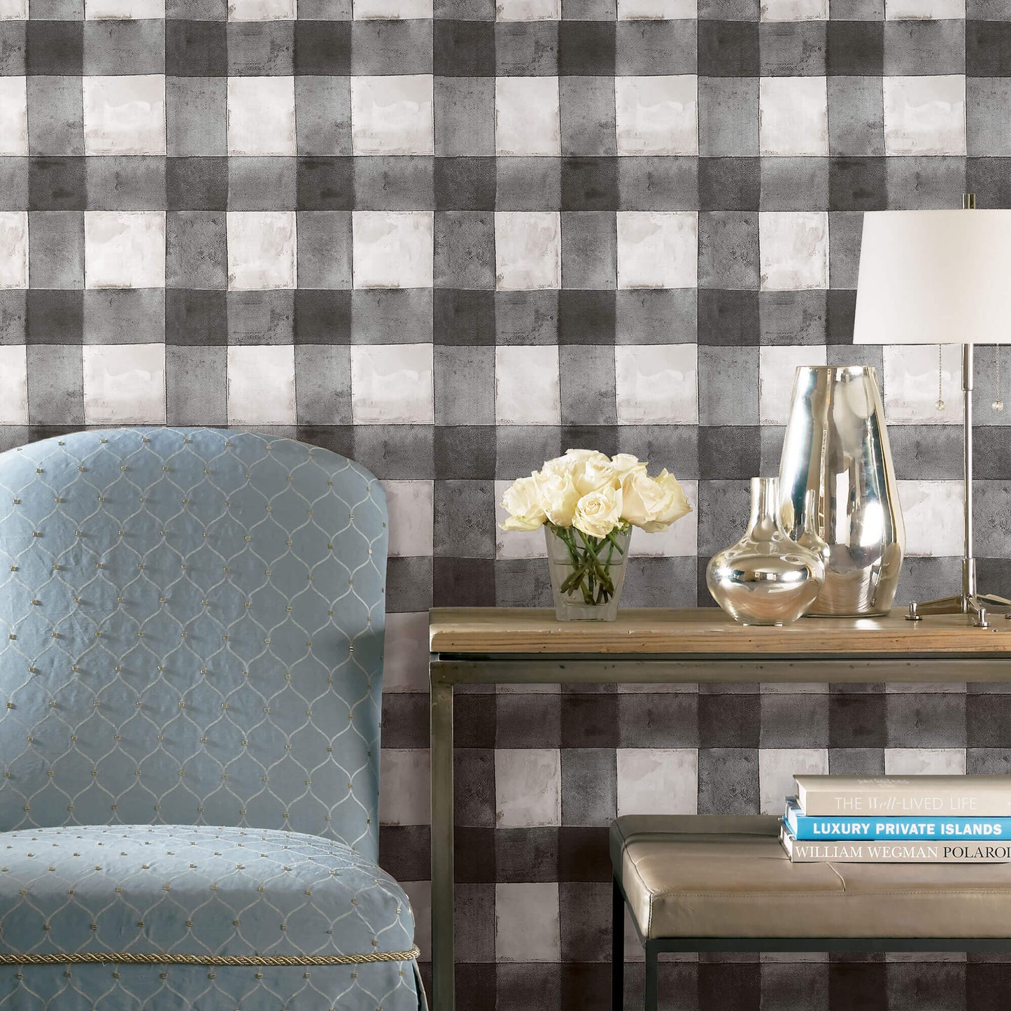 Buffalo Plaid Peel & Stick Wallpaper