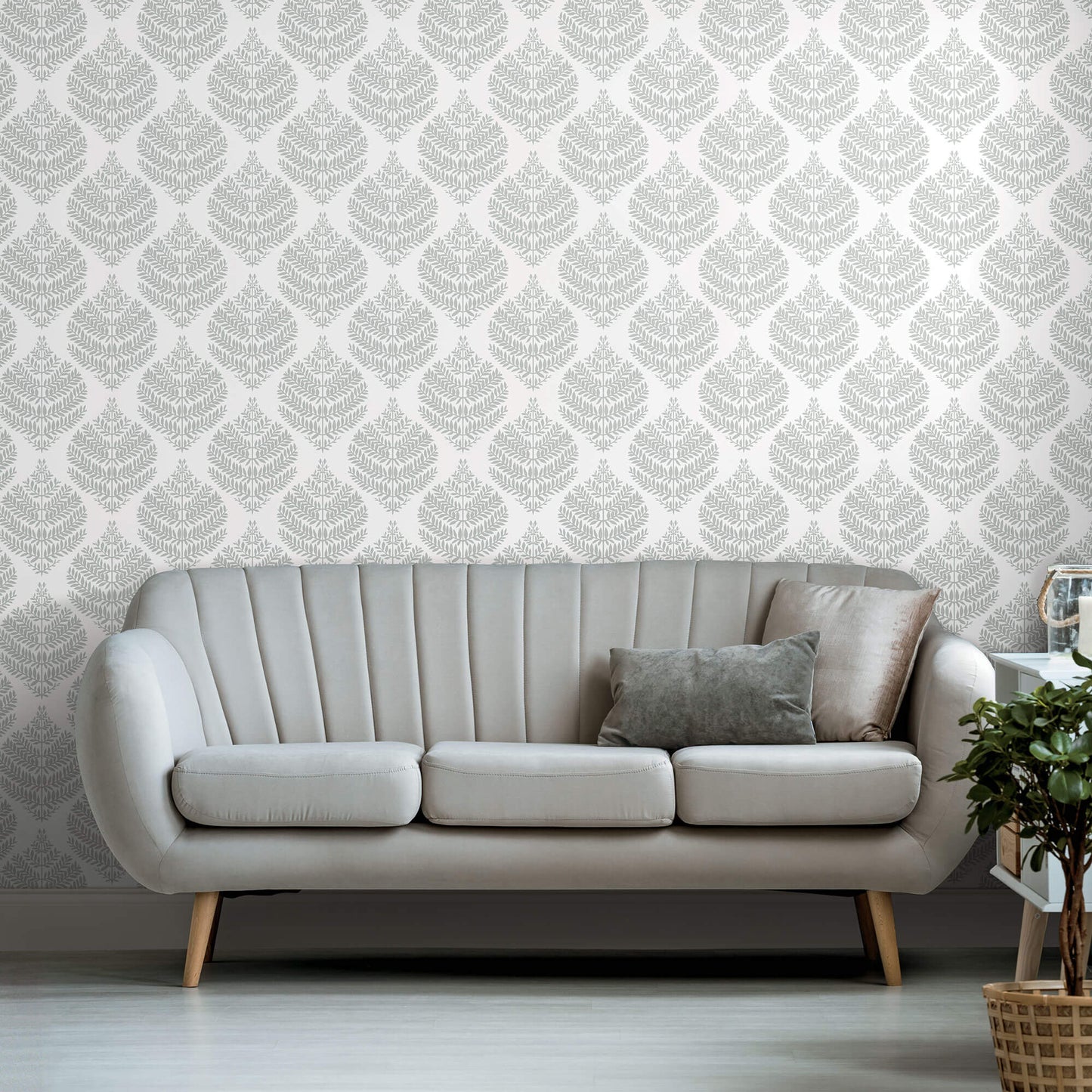 Hygge Fern Damask Peel & Stick Wallpaper