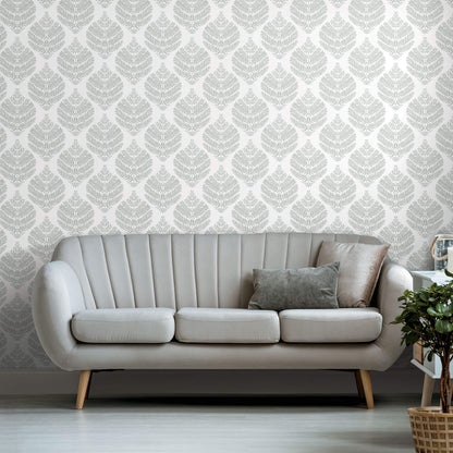 Hygge Fern Damask Peel & Stick Wallpaper