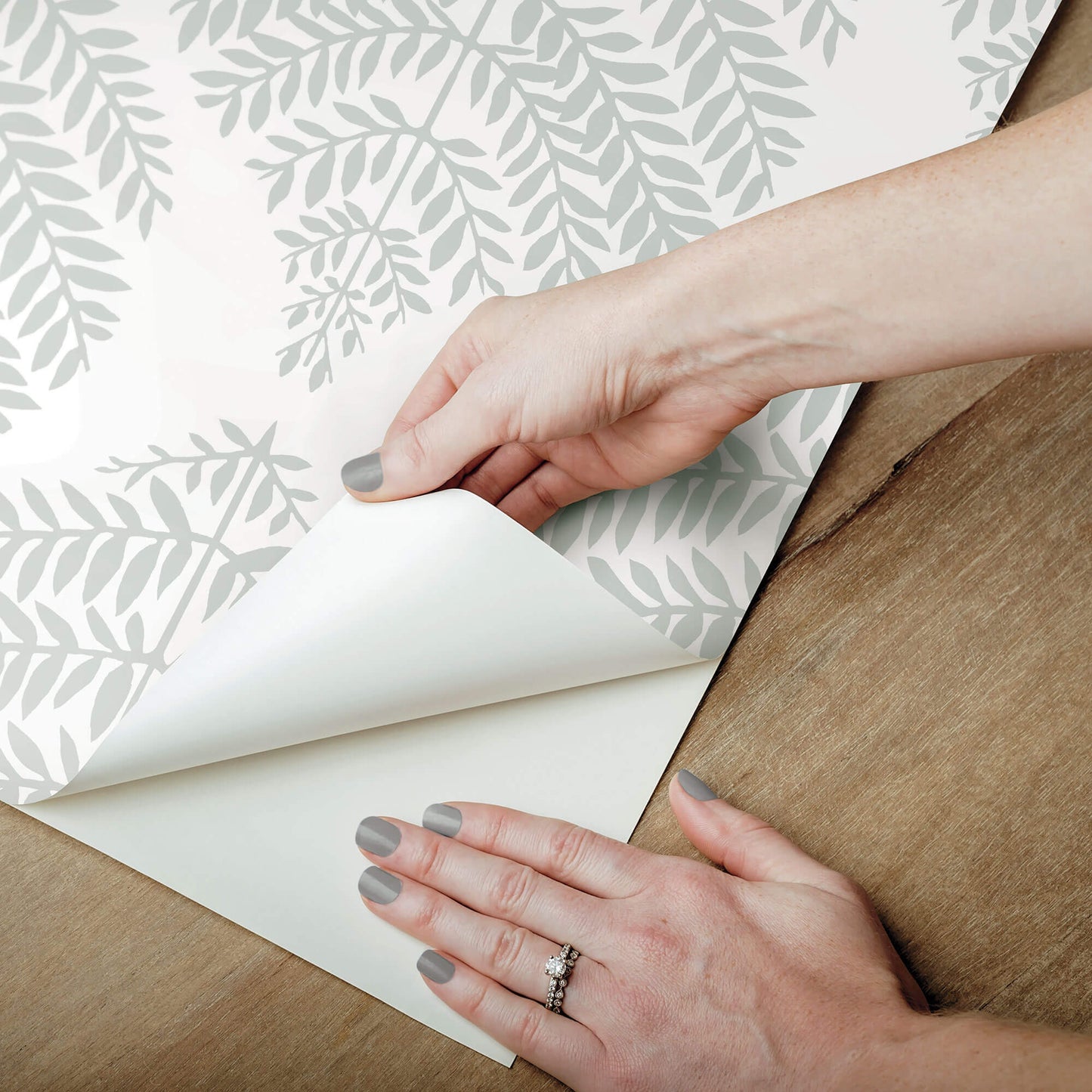 Hygge Fern Damask Peel & Stick Wallpaper