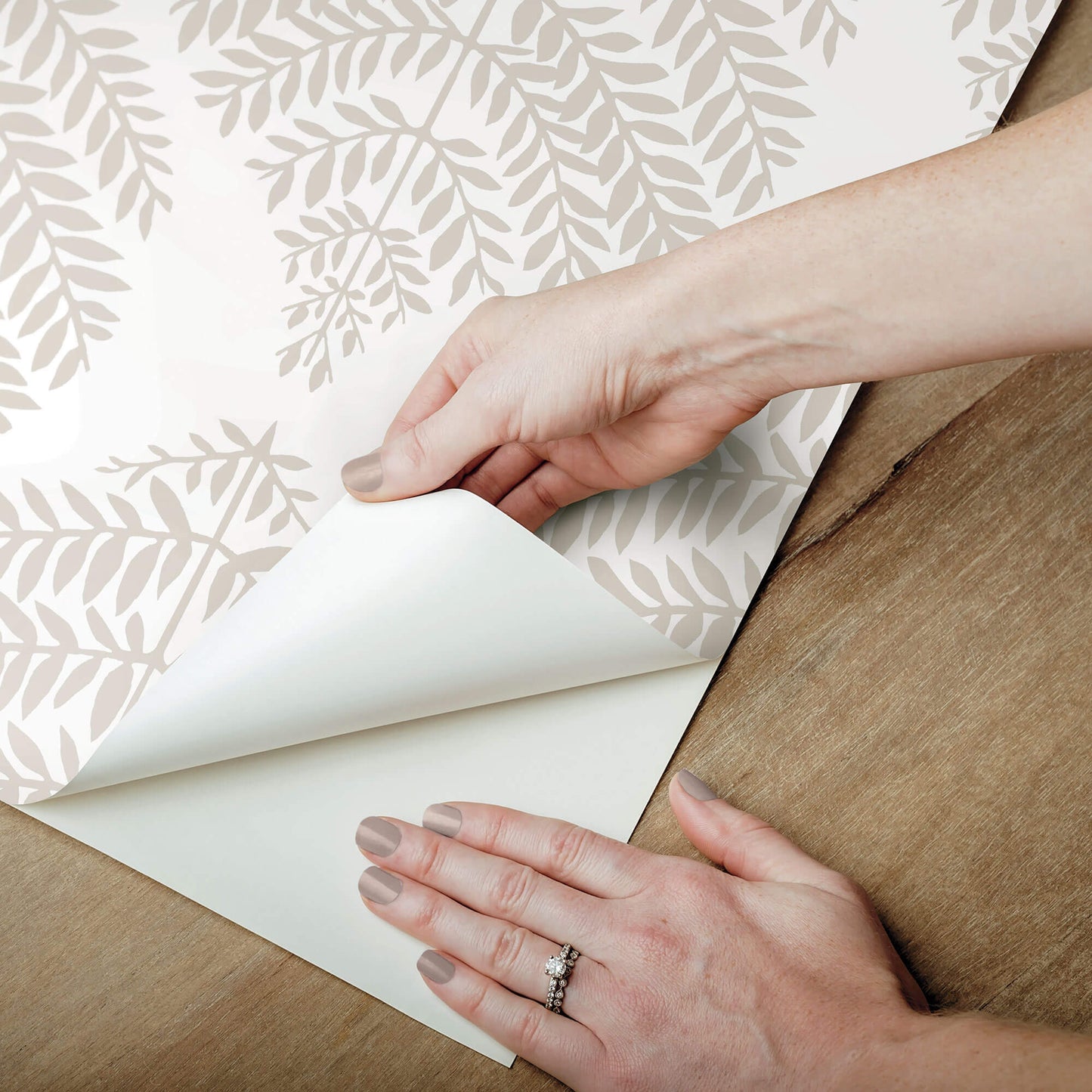 Hygge Fern Damask Peel & Stick Wallpaper