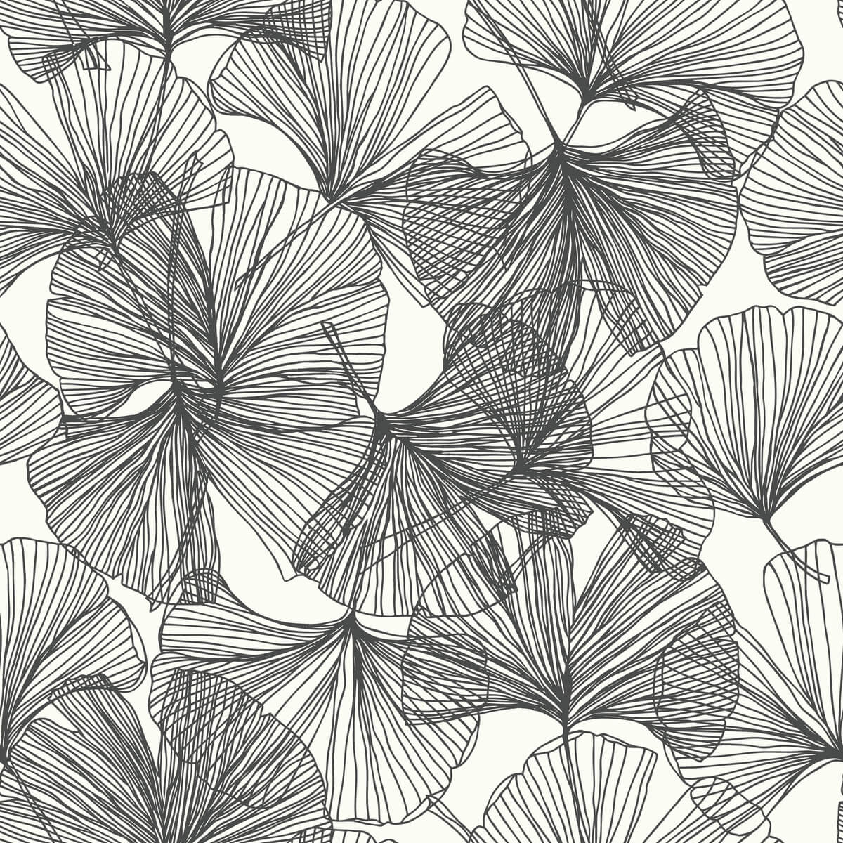 Ginkgo Leaves Peel & Stick Wallpaper