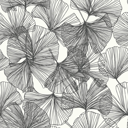 Ginkgo Leaves Peel & Stick Wallpaper